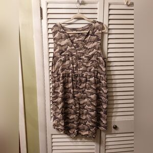 Camouflage Sleeveless Dress